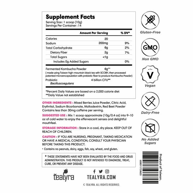 Kombucha Beerenmischung Pre-Mix