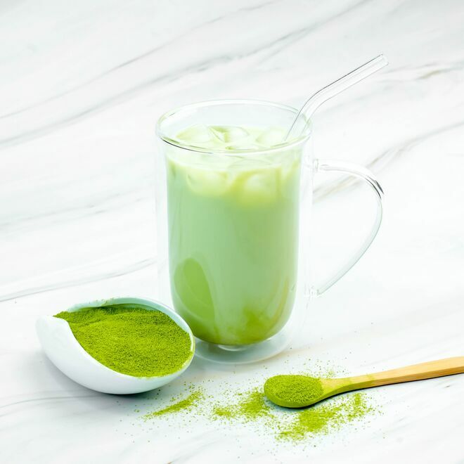 Pré-mélange de Matcha à la myrtille